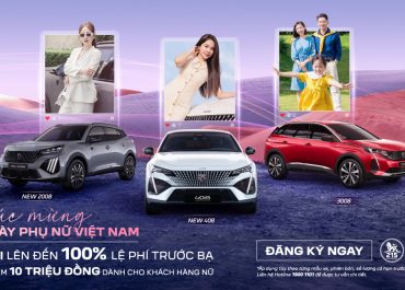 PEUGEOT TÔN VINH PHÁI ĐẸP VỚI ƯU ĐÃI KÉP THÁNG 10